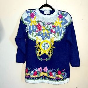 Jennifer Reed knitted by hand Vintage sweater size s/m